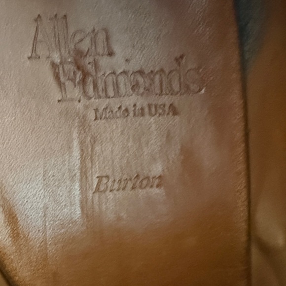 Elegant Black Allen Edmonds Leather Men's Oxfords- Burtons - Picture 8 of 10